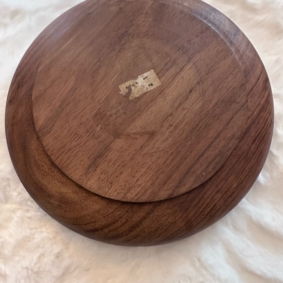 Hand-Carved Wooden Floral Bowl – Vintage Boho Decor - Picture 4 of 5